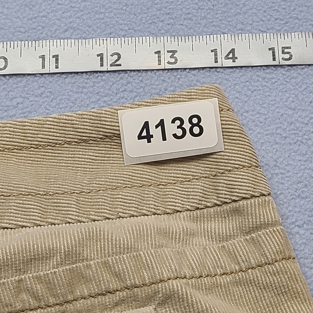 Ann Taylor Loft Corduroy Pants Womens 0P Tan Excellent Wide Leg Marisa - Picture 8 of 8